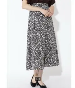 フレアスカート 花柄