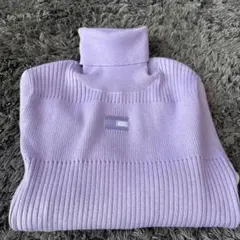 TOMMY HILFIGER ラベンダー タートルネックセーター（ゴルフウェア）