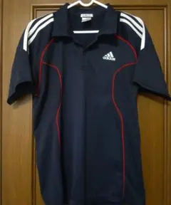 adidas ネイビー ポロシャツ