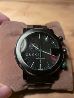 GUCCI 101M Gクロノ クロノグラフ ブラック メンズ 腕時計 クォーツのサムネイル
