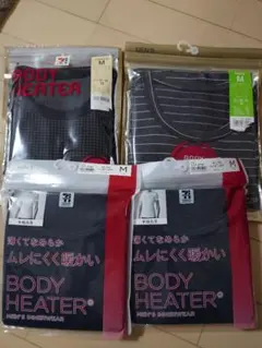 BODY HEATER メンズ インナーウェア Mサイズ４枚セット