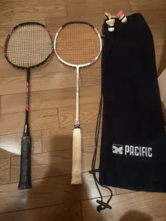 PACIFIC バドミントンラケット 2本セット