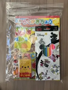 ディズニー ミッキー＆フレンズ 色鉛筆 12色 らくがきちょう セット
