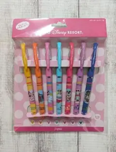 東京ディズニーリゾート ゲルインク水性カラーボールペン 7本セット 新品未使用