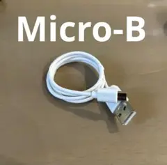 USB + Micro B 55cm 550mm 充電ケーブル　ホワイト　2