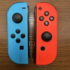 純正品 Nintendo Switch ジョイコン 左右 ネオンレッド&ブルー