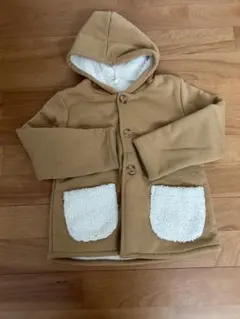 Samansa Mos2 LAGOMフード付きコート 110