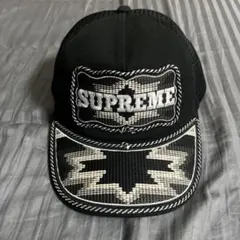 美品 Supreme Big Stitch Cap 黒 - メルカリ