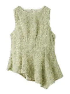 FRAY I.D フレイ アイディー フラワーエンブロイダリーメッシュブラウス