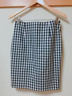 ギンガムチェック柄スカート