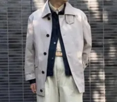 完売品 Sサイズ ユニクロU ハーフコート ブロックテック ベージュ