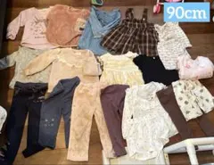 90cm 女の子　長袖7点　半袖4点　ズボン8点　まとめ★プティ　GAPのサムネイル