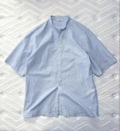 美品！ATON バンドカラーシャツ ストライプ柄 オーバーサイズ bshopのサムネイル