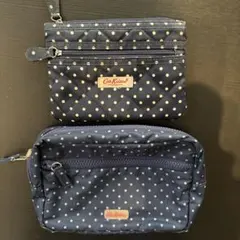 Cath Kidston ドット柄ポーチ2個セット