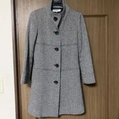 NATURAL BEAUTY BASIC チェック柄コート S