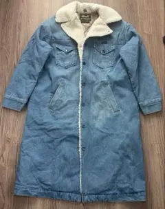 Wrangler × nano・universeコラボ　ボアデニムロングコート