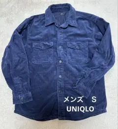 UNIQLO ネイビー コーデュロイシャツ Ｓサイズ