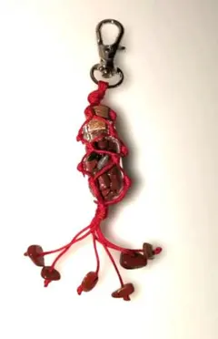 ジャスパー 赤 パワーストーン キーホルダー 魔除け