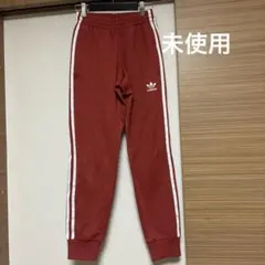 adidas 赤 3ストライプ ジャージパンツ XS