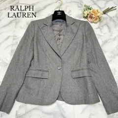 【美品】ラルフローレン　テーラードジャケット　アンゴラ　カシミヤ　グレー　11