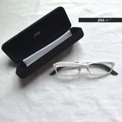JINS メガネ MUF-17S-189E ホワイト　度なし