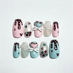 サイズオーダー ネイルチップ パルパルーザ ヴァネロペ バレンタイン ディズニー