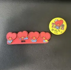 BTS BT21 TATA 缶バッジ　コードクリップセット