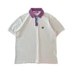 80s　90s　McGREGOR　デザインポロシャツ　刺繍　ワンポイント　切替