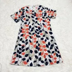 A2434【ヴィンテージ】昭和レトロ　ワンピース　伸縮性あり