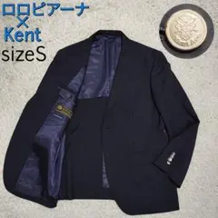 【美品】ケント×ロロピアーナ・ジャケット・メリノウール・ブラック・銀ボタン・Sのサムネイル
