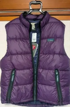 L.L.Bean ラズベリー ダウンベスト M 新品未使用 タグ付き