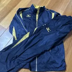 MizunoPro ジャケット サイズ0 ネイビー/ゴールド