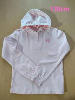 メゾピアノ　美品　可愛いフード付きカットソー