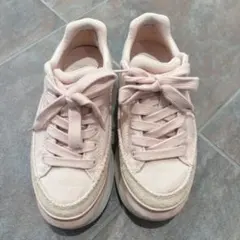 【UGG】MARIN LACEスニーカー(ピンク)／22.5cm