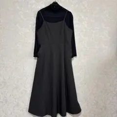 ワールドOPAQUE.CLIP オペークドットクリップ ロングジャンバースカート