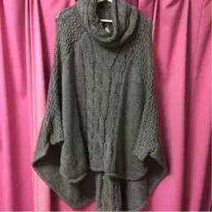 【MURUA】ニットポンチョ