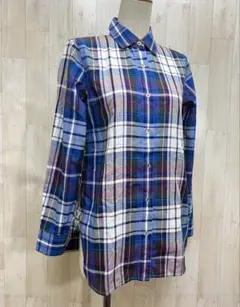 23区 オンワード樫山 ALBIATE チェック柄 シャツ M 2way