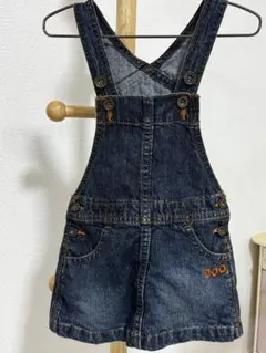 デニム ジャンバースカート 100cm キッズ 女の子