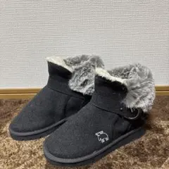 MOZ MOUTON BOOTS　エコファー厚底ムートン調ブーツ（ワイズ３Ｅ）
