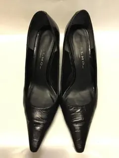 限定セール❣️MELMO ワニ皮風ブラックハイヒール❣️