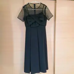 グレースコンチネンタル♡ フロントリボンドレープワンピース