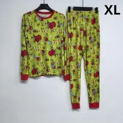 グリンチ クリスマス パジャマ 上下セット ルームウェア 総柄 クリスマス XL