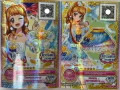 アイカツオンパレード　PR サイン入り　ホワイトスカイヴェール　オデットスワン オデットスワン ホワイトスカイヴェール アイカツオンパレード