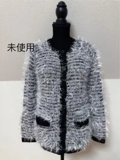 ❗️最終お値下げしました❗️未使用プレフェリール　フェザー ニットカーディガンのサムネイル