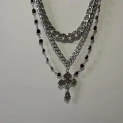 CIVARIZE ブレスレット ネックレス 多重 アクセサリー お兄系 4連