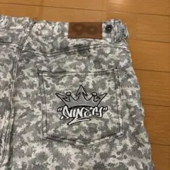9090カモフラージュカーゴのデニム キングロゴ