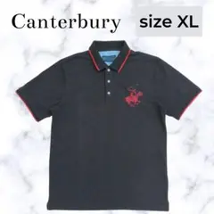 【Canterbury】古着 Y2K ポロシャツ 黒 XL