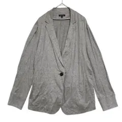 インディヴィ　カットソー テーラードジャケット　グレー　42 / XL