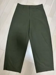 ユニクロ ジャージーバレルレッグパンツ XXL オリーブ