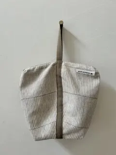 ミナペルホネン/ワンハンドルポーチ　misty line柄　（正規品）